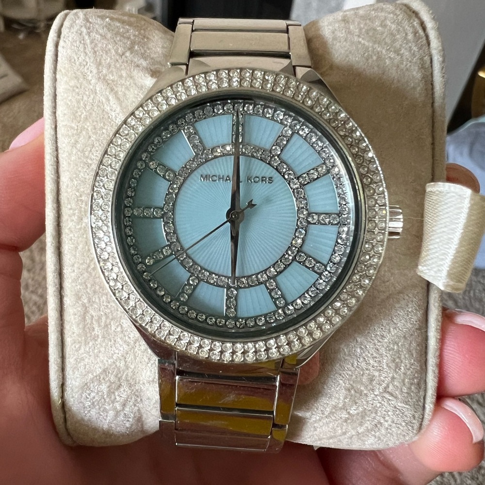 Michael Kors MK3395 Kerry Mother of Pearl Dial Stainless Women's Watch